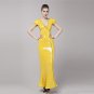 New Celebrity red yellow carpet Evening Party Prom ball Women long sequin Dress