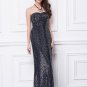 New Navy blue sequin the bride of the mother dresses Long formal Evening Prom ball gowns