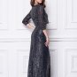 New Navy blue sequin the bride of the mother dresses Long formal Evening Prom ball gowns