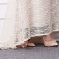 New Illusion neck tank mesh tulle Long formal Evening Prom dresses