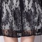 New Black Lace short sleeve sweetheart neck short cocktail party Women's dresses casual dresses