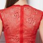 New Red Lace&tulle Long formal Evening Party Dresses Prom ball gowns
