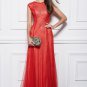 New Red Lace&tulle Long formal Evening Party Dresses Prom ball gowns