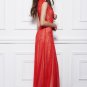 New Red Lace&tulle Long formal Evening Party Dresses Prom ball gowns