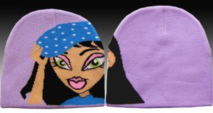 Classique Purple Girls Beanie Hat