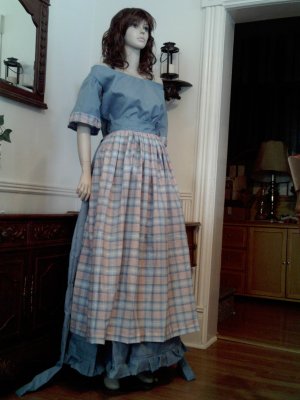 blue civil war dress Marie Antoinette Dress, Blue French Revolution dress, Pale blue Georgi –  TwirlingDresses main image 1