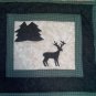 Rustic Log Cabin Quilt Bears Deer Hand Quilted