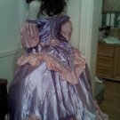 Pink n Purple Satin Civil war Gown Dress