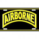 Airborne Metal License Plate - NEW! $3 shipping