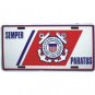 Semper Paratus Coast Guard Metal License Plate - NEW! $3 shipping