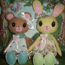 Bunny and Bear Felt Doll Pdf ePattern
