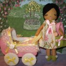 Lady With Baby And Carriage Felt Doll Pattern Pdf