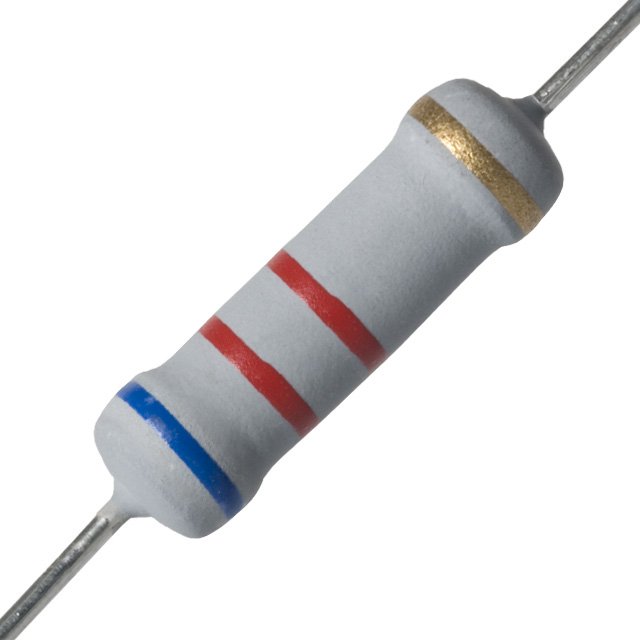 10 PCS 2W, 6.2K Ohm, 5% Metal Oxide Resistors