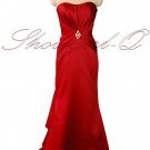 5376 RED Bridesmaid Evening Dress Prom Ball Gown Robe