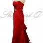 5376 RED Bridesmaid Evening Dress Prom Ball Gown Robe