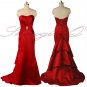 5376 RED Bridesmaid Evening Dress Prom Ball Gown Robe