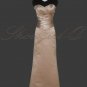 3816 EVENING DRESS PROM BALL GOWN BRIDESMAID CAPPUCCINO