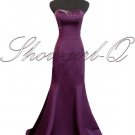 9005 EVENING DRESS PROM BALL GOWN PURPLE BRIDESMAID