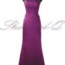 PURPLE EVENING DRESS PROM BALL GOWN SIZE 8 - 20 5374