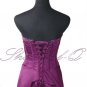 PURPLE EVENING DRESS PROM BALL GOWN SIZE 8 - 20 5374