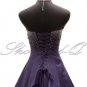 3499 PURPLE EVENING DRESS PROM BALL GOWN BRIDESMAID