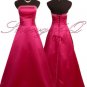 3402 HOT ROSE PINK EVENING DRESS PROM BALL GOWN UK 8-20