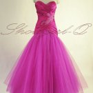 QPID ROSE PINK EVENING DRESS PROM BALL GOWN BRIDESMAID