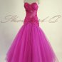 QPID ROSE PINK EVENING DRESS PROM BALL GOWN BRIDESMAID