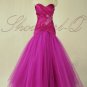 QPID ROSE PINK EVENING DRESS PROM BALL GOWN BRIDESMAID