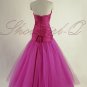 QPID ROSE PINK EVENING DRESS PROM BALL GOWN BRIDESMAID