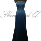 5474 TEAL EVENING DRESS PROM BALL GOWN BRIDESMAID