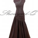 5251 BLACK EVENING DRESS PROM BALL GOWN 8 10 12 14 16