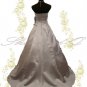 3369 SILVER EVENING DRESS PROM BALL GOWN 8 10 12 14