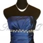 5403 BLUE EVENING DRESS PROM BALL GOWN 8 - 20 UK STOCK!