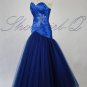QPID BLUE EVENING DRESS PROM BALL GOWN BRIDESMAID