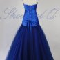 QPID BLUE EVENING DRESS PROM BALL GOWN BRIDESMAID