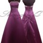 3402 PURPLE EVENING DRESS PROM GOWN BRIDEMAID 8-20