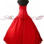 RED EVENING DRESS BALL PROM BALL GOWN WEDDING