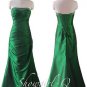 5269 Emerald Green Sequinned Bodice Evening Dress Prom Bridesmaid Homecoming