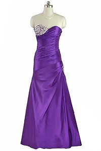 Qpid 1274 Purple Aubergine beaded ruched bodice Evening Dress Prom bridesmaids
