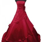 3369 Burgundy Evening Dress School Prom Gown Homecoming Graduation UK 8 -20