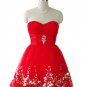 Qpid Showgirl Sexy Red Flirty Cocktail Short Mini Prom Clubwear Skirt Dress 040