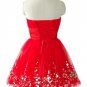 Qpid Showgirl Sexy Red Flirty Cocktail Short Mini Prom Clubwear Skirt Dress 040