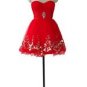 Qpid Showgirl Sexy Red Flirty Cocktail Short Mini Prom Clubwear Skirt Dress 040