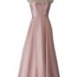 1272 Dusty Pink Flirty Maxi Evening Dress Prom Ball Gown UK Stock 8-20