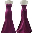 9005 Aubergine Purple Elegant Mermaid Design Evening Dress UK Stock 8 -20