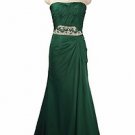 Green Chiffon Stylish Sexy Evening Dress Bridesmaid Gown Robe