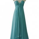 1271 Aqua Green Flirty Floaty Maxi Evening Dress Prom Ball Gown UK Stock 8 to 20