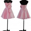1264 Cocktail Dress Baby Pink Sweetheart Neckline Mini Skirt Short Party Prom