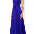 Maids Chiffon Empire Waist Floor Length Bridesmaid Cruise Wedding Dress Prom
